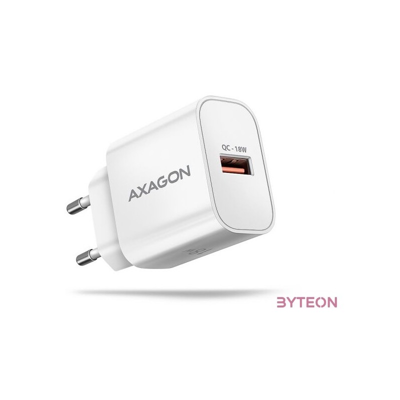 Axagon ACU-QC18W 18W QC USB fehér hálózati töltő