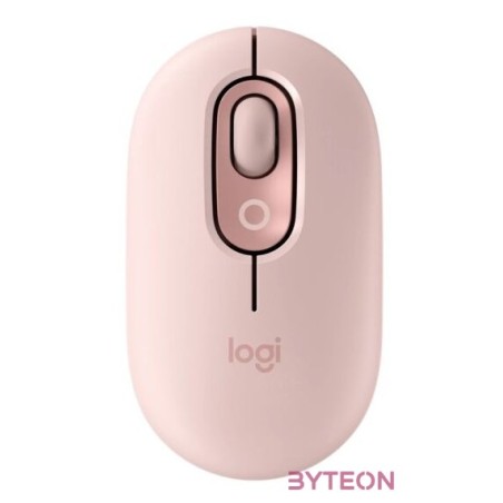 Logitech POP with emoji vezeték nélküli rózsaszín egér
