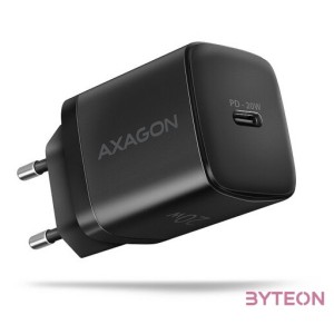 Axagon ACU-PD20 20W PD 3.0 QC Type-C fekete hálózati töltő