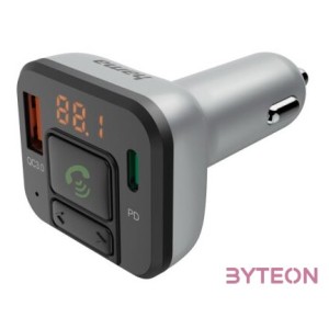 Hama 00014169 USB,Type-C fekete,ezüst FM transzmitter