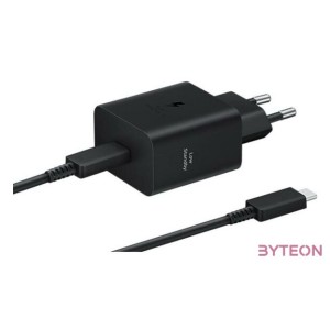 Samsung EP-T4511XBE Super Fast 45W Type-C fekete hálózati töltő  Type-C adat- és töltőkábel