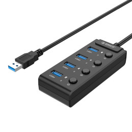 Orico hub USB 3.0, 5x USB (fekete)