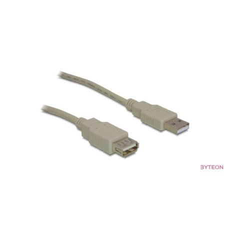 Delock USB-A 2.0 apa  USB-B 2.0 anya 1.8m - Szürke
