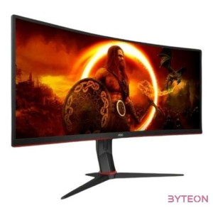 AOC 34 CU34G2XP,BK AdaptiveSync WQHD VA 180Hz DP,HDMI,USB ívelt monitor