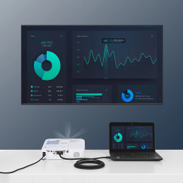 UGREEN DP103 DisplayPort - DVI kábel, FullHD, egyirányú, 2m (fekete)