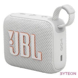 JBL Go 4 WHT fehér hordozható Bluetooth hangszóró