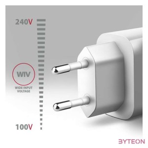 Axagon ACU-QC18W 18W QC USB fehér hálózati töltő