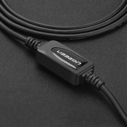 UGREEN US122 aktív USB 2.0 AB nyomtatókábel, 10 m (fekete)