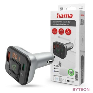 Hama 00014169 USB,Type-C fekete,ezüst FM transzmitter