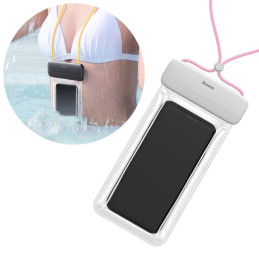 Baseus Let's Go Universal waterproof case for smartphones (pink)