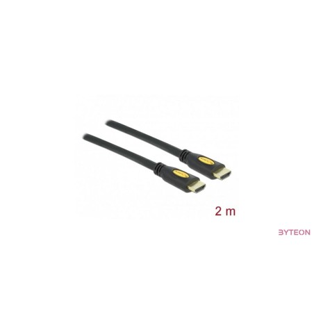 Delock HDMI A Male -  HDMI Male High Speed Ethernet 2m