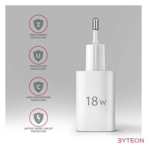 Axagon ACU-QC18W 18W QC USB fehér hálózati töltő