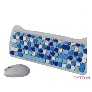 Canyon HSET-W6 HU Kitty Edition kék vezeték nélküli billentyűzet és egér