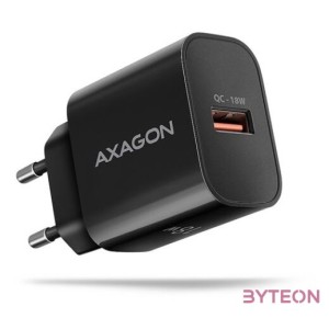 Axagon ACU-QC18 18W QC USB fekete hálózati töltő