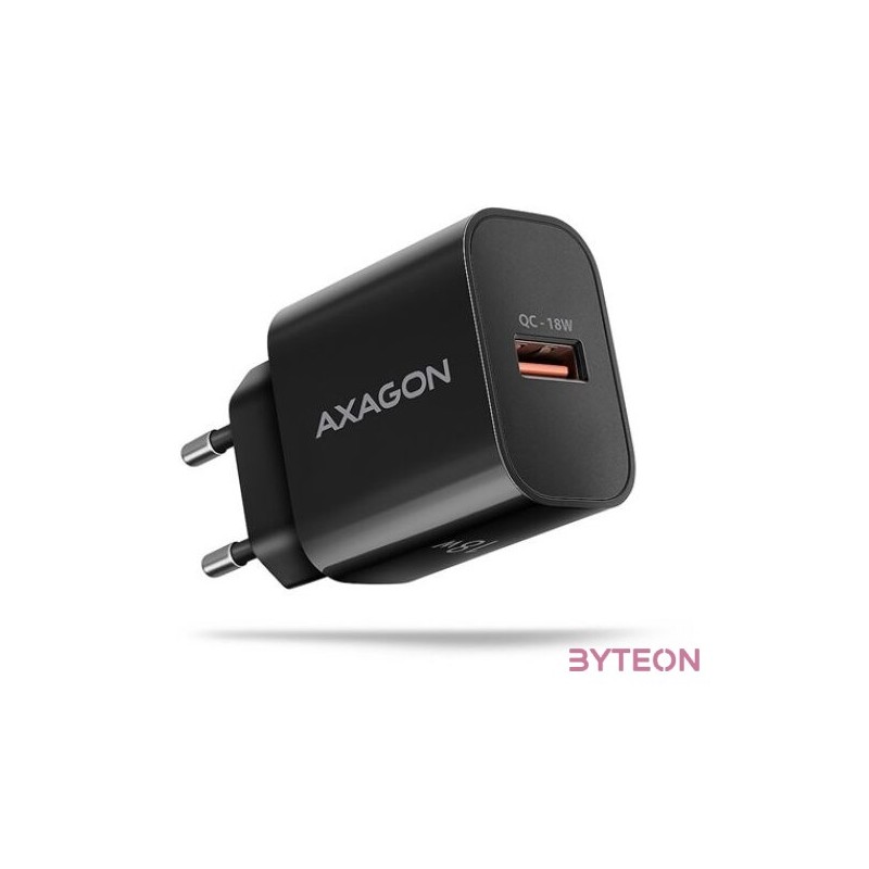 Axagon ACU-QC18 18W QC USB fekete hálózati töltő