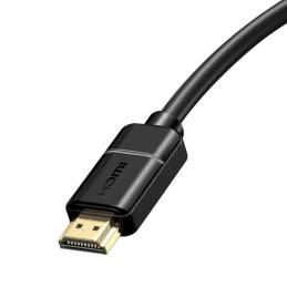 Baseus HDMI 2.0 kábel, 4K 60Hz, 3D, HDR, 18Gbps, 3m (fekete)