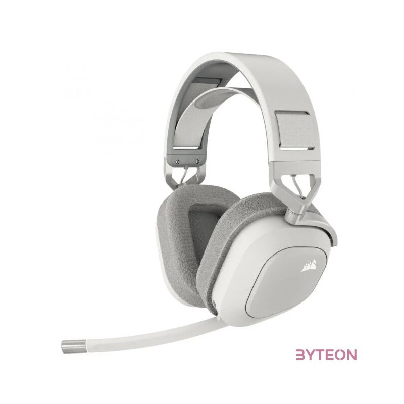 Corsair HS80 MAX RGB Dolby Atmos fehér vezeték nélküli gamer headset