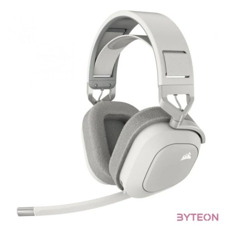 Corsair HS80 MAX RGB Dolby Atmos fehér vezeték nélküli gamer headset