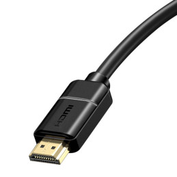 Baseus HDMI 2.0 kábel, 4K 30Hz, 3D, HDR, 18Gbps, 5m (fekete)