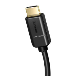 Baseus HDMI 2.0 kábel, 4K 30Hz, 3D, HDR, 18Gbps, 5m (fekete)