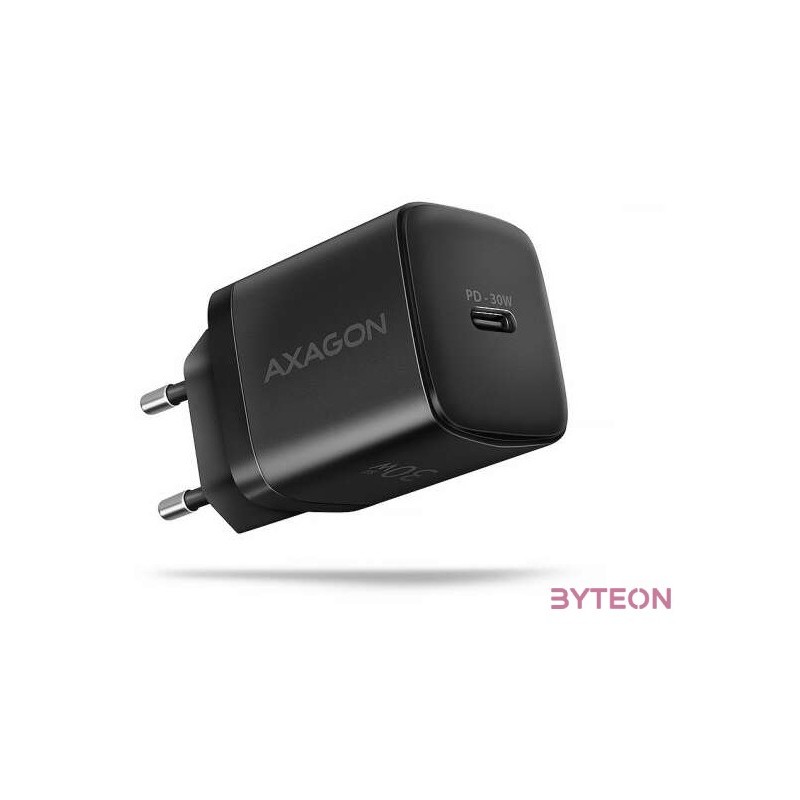 Axagon ACU-PD30 30W PD 3.0 QC Type-C fekete hálózati töltő