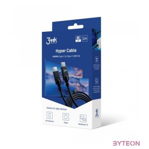 USB 3.0 C-C kábel 1m 3mk Hyper 4K 100W CC1-100-4K-01B
