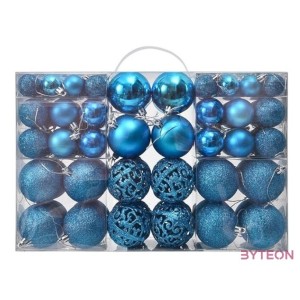 Iris Karácsonyfa gömb szett 100 db-os türkiz
