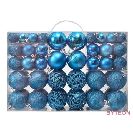 Iris Karácsonyfa gömb szett 100 db-os türkiz