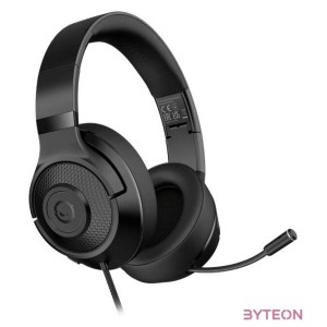 Lorgar Noah 101 3,5mm jack fekete gamer headset