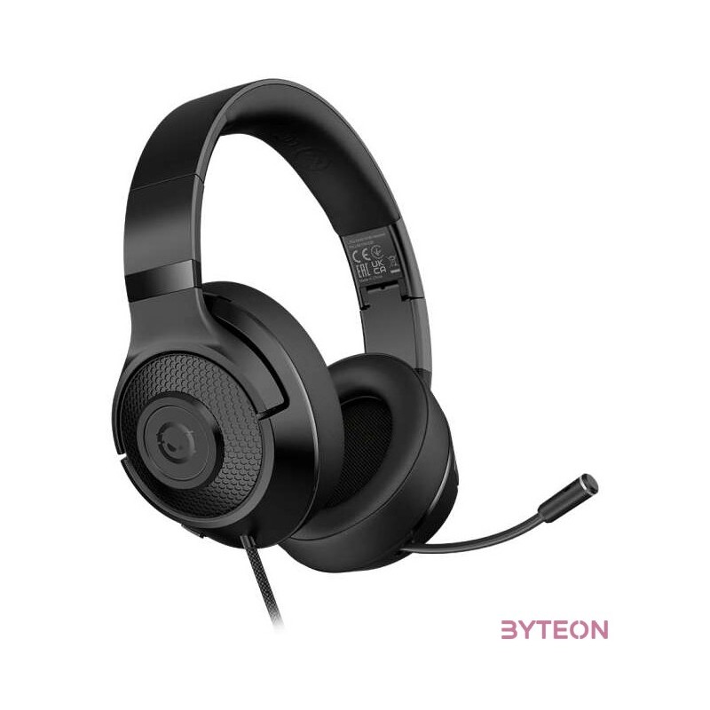 Lorgar Noah 101 3,5mm jack fekete gamer headset