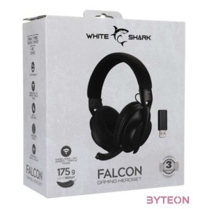 White Shark WS WGH-2441B FALCON-B vezeték nélküli fekete gamer headset