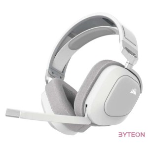 Corsair HS80 MAX RGB Dolby Atmos fehér vezeték nélküli gamer headset