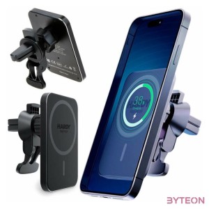 Autós töltő indukciós 3mk Hardy MagCharger tartó HMC-22