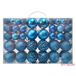 Iris Karácsonyfa gömb szett 100 db-os türkiz