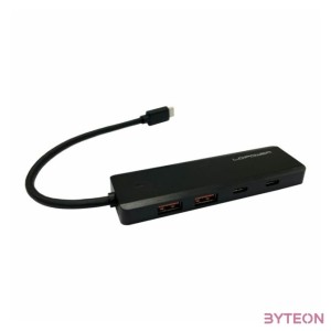 USB Hub 4portos LC Power LC-HUB-U3-4-C Type-C USB 3.2