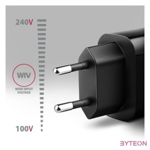 Axagon ACU-QC18 18W QC USB fekete hálózati töltő