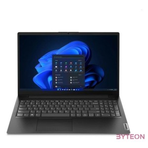Lenovo V15 G4 AMN 15,6FHD,AMD Ryzen 3-7320U,8GB,512GB,Int.VGA,FreeDOS,fekete laptop