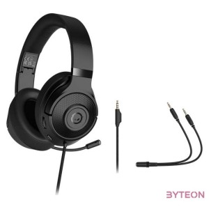 Lorgar Noah 101 3,5mm jack fekete gamer headset