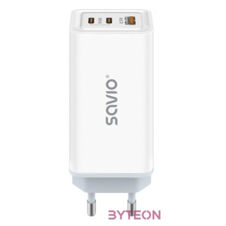 Hálózati töltő 1xUSB  2xUSB-C aljzattal Savio 65W LA-07
