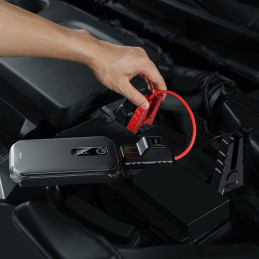 Baseus Super Energy Car Jump Starter Powerbank / Indító, 12000mAh, 1000A, USB (fekete)