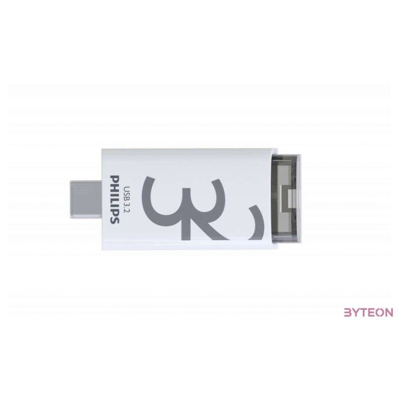 USB Flash Ram  32GB Philips Shadow Grey USB-C 3.2