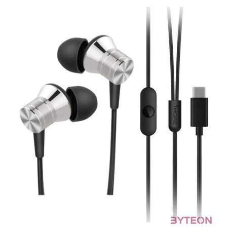 1MORE Piston Fit E1009 USB-C ezüst mikrofonos fülhallgató