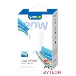 Hálózati töltő 1xUSB-C aljzattal Yooup 20W NC56-C