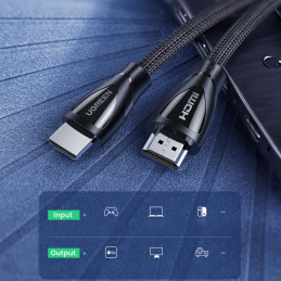 UGREEN HD140 HDMI 2.1 kábel, 8K 60Hz, 3m (fekete)