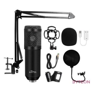 Media-Tech streamer mikrofon fekete MT397K