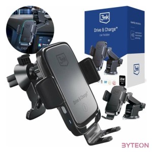 Autós töltő indukciós 3mk Drive  Charge tartó