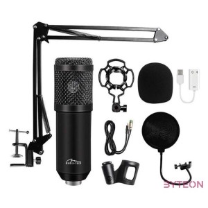 Media-Tech streamer mikrofon fekete MT397K