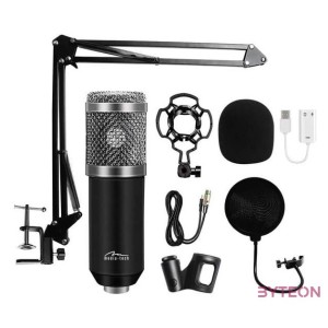 Media-Tech streamer mikrofon ezüst MT397S