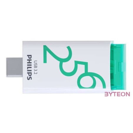 USB Flash Ram 256GB Philips Spring Green USB-C 3.2