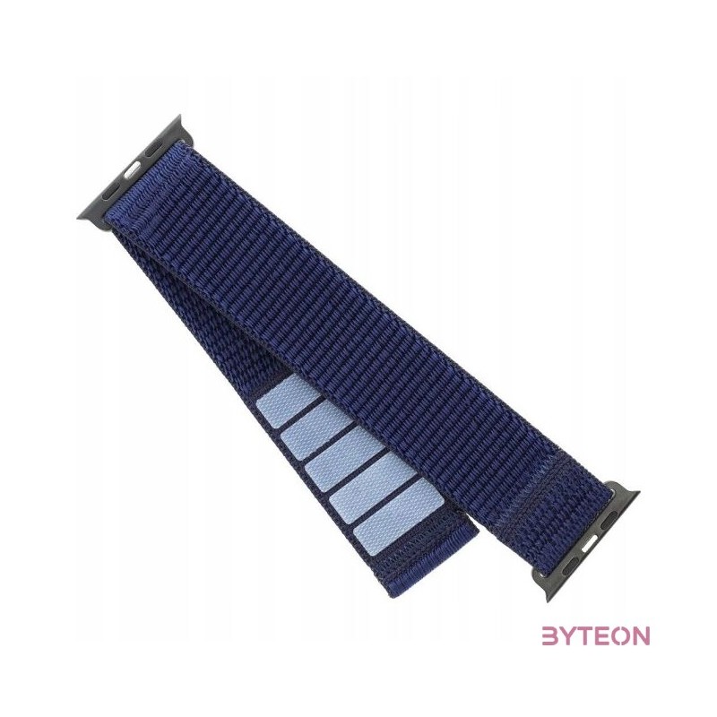 FIXED nylon sportos óraszíj Apple Watch Ultra 49mm-es okosórához, sötétkék FIXNST2-1029-DBL
